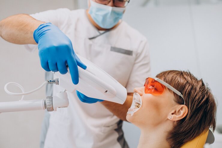 How does professional teeth whitening work